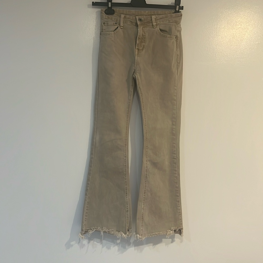 Six denim 100 cotton frayed bottom stretch